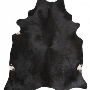 COWHIDE-NAT-BLACK Cowhide Black Rug - The Flooring Guys